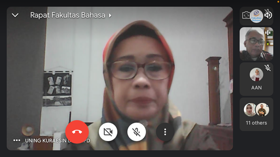 Rapat Fakultas Bahasa 30 Juli  2021